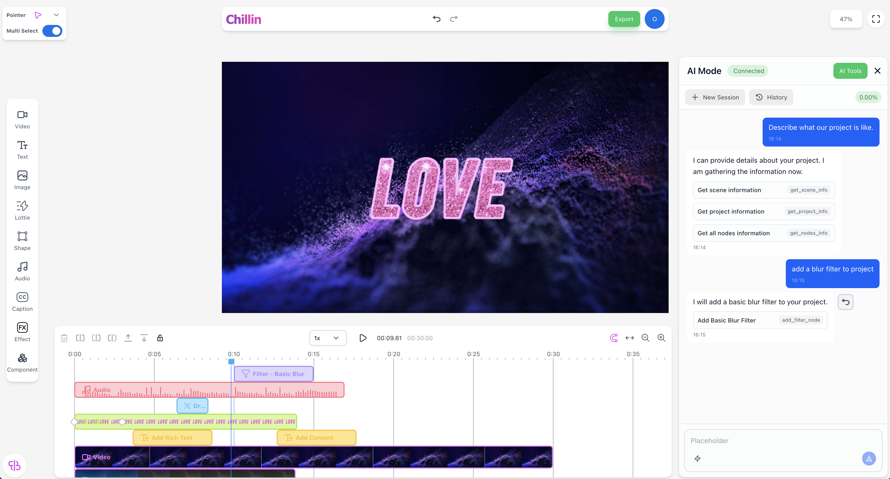 Chillin Agent Interface