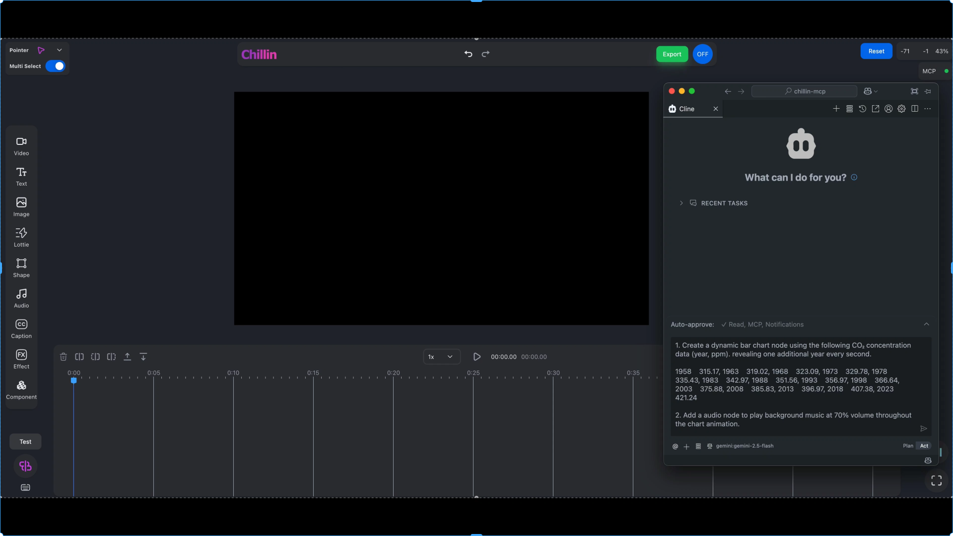 How to create charts using Chillin MCP
